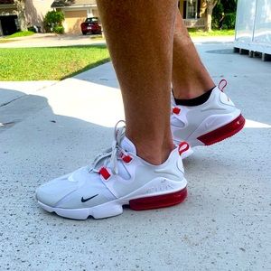 Nike Aie Max Infinity shoes in Red/White  mens size: 10.5